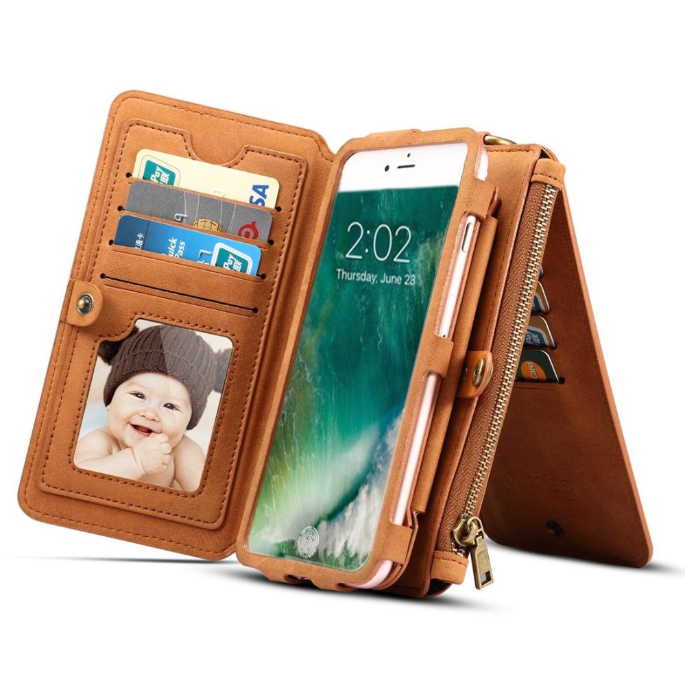 Dibase för iPhone X - Multifunktionell Plånboksfodral Läder