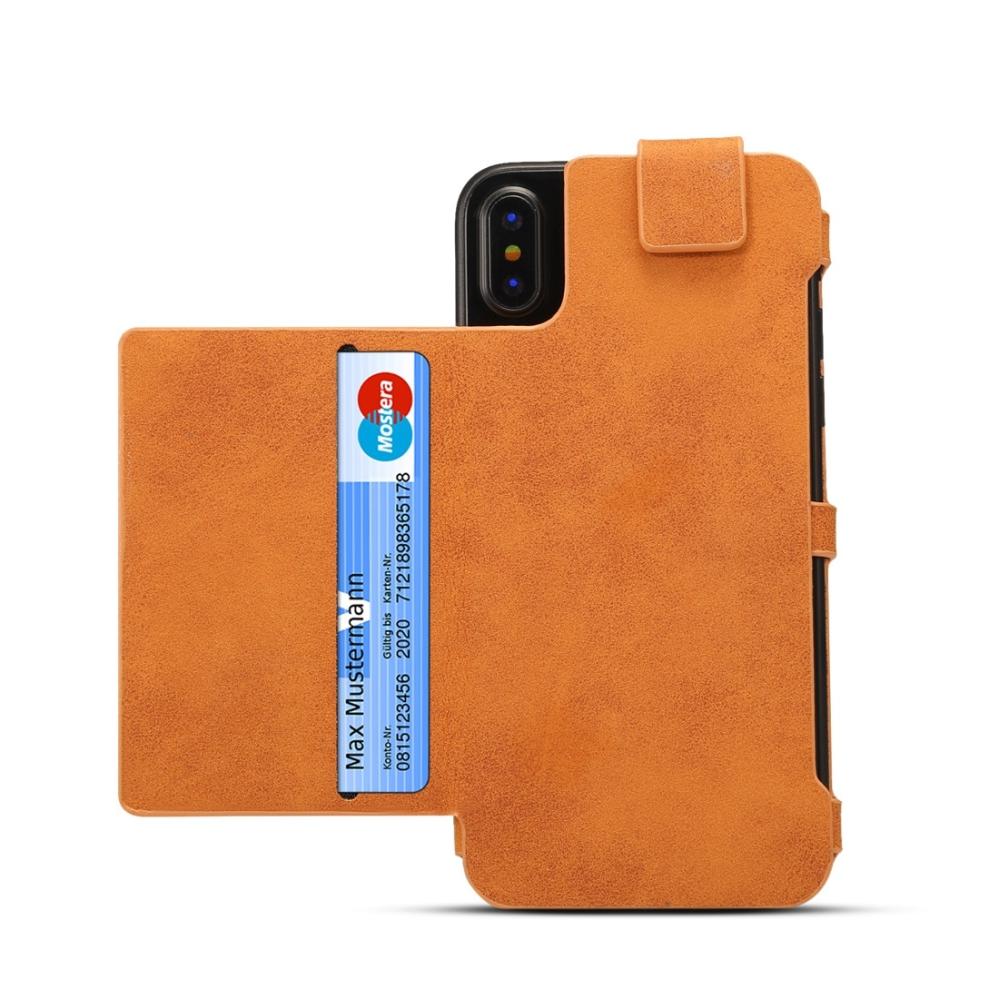 Dibase för iPhone X - Multifunktionell Plånboksfodral Läder