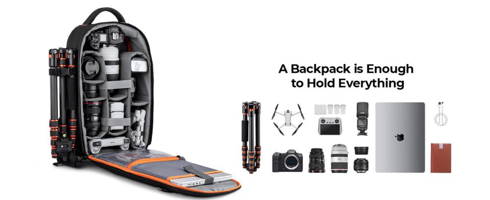  K&F Concept Beta 18L kameraryggsäck med ett stort förvaringsfack för kamera från Kamda – snabb leverans och trygg e-handel