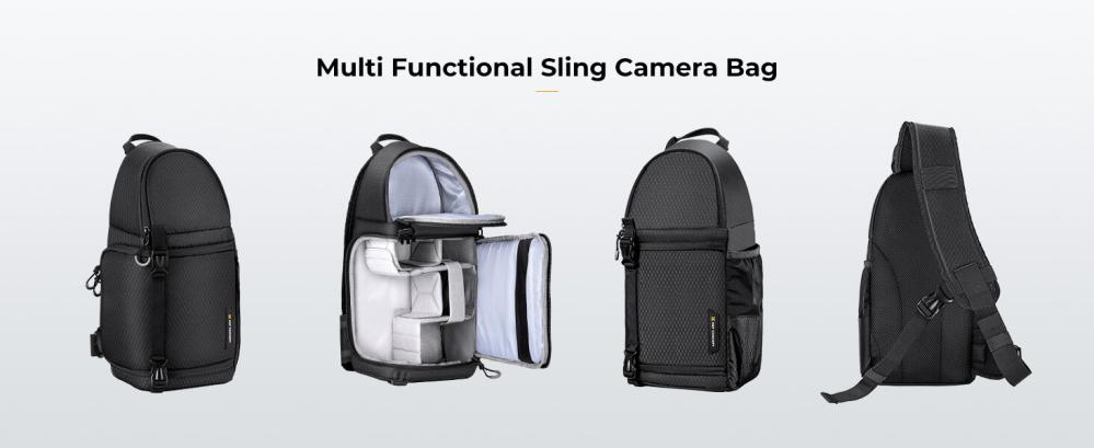  K&F Concept Kameraväska Sling 10L - Skydda Systemkameror & Objektiv från Kamda – snabb leverans och trygg e-handel