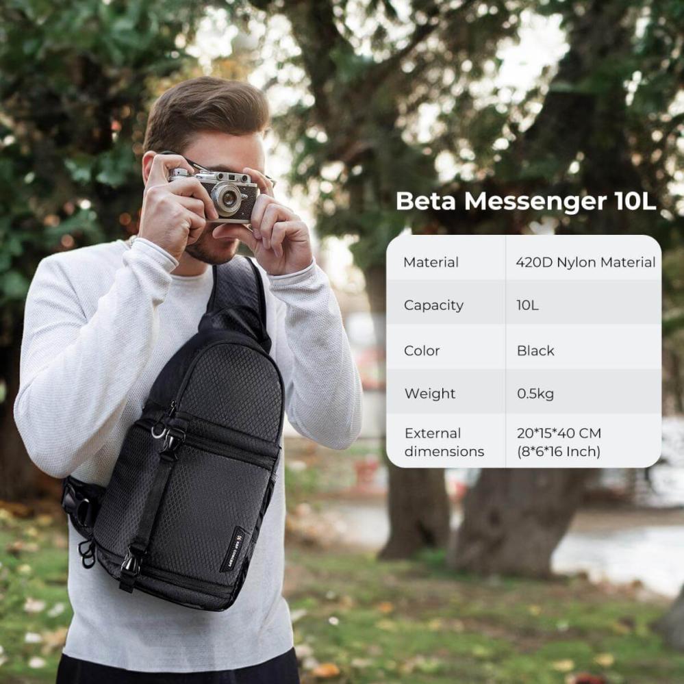  K&F Concept Kameraväska Sling 10L - Skydda Systemkameror & Objektiv från Kamda – snabb leverans och trygg e-handel