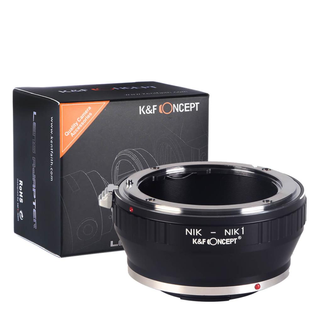 K&F Concept Objektivadapter till Nikon F objektiv för Nikon 1 kamerahus