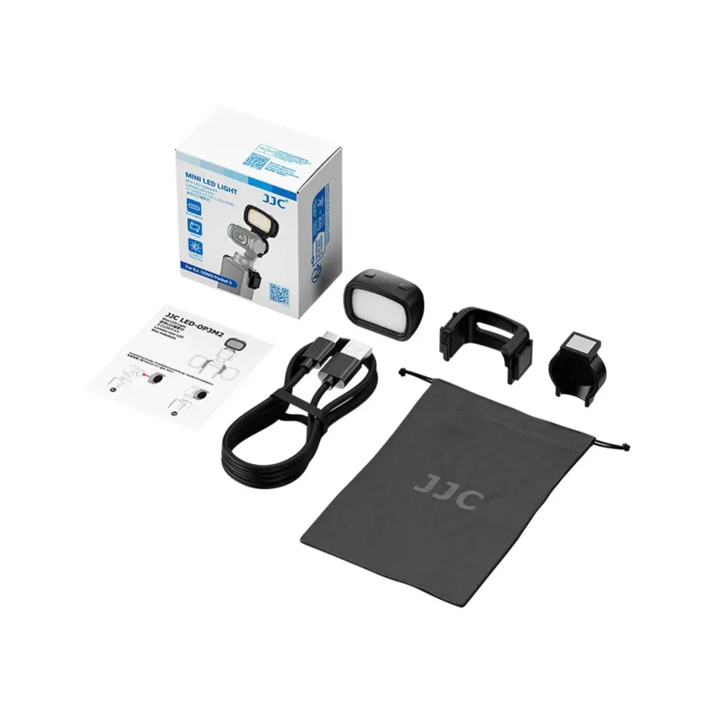  JJC LED-OP3M2 Mini LED-lampa för DJI Osmo Pocket 3 från Kamda – snabb leverans och trygg e-handel