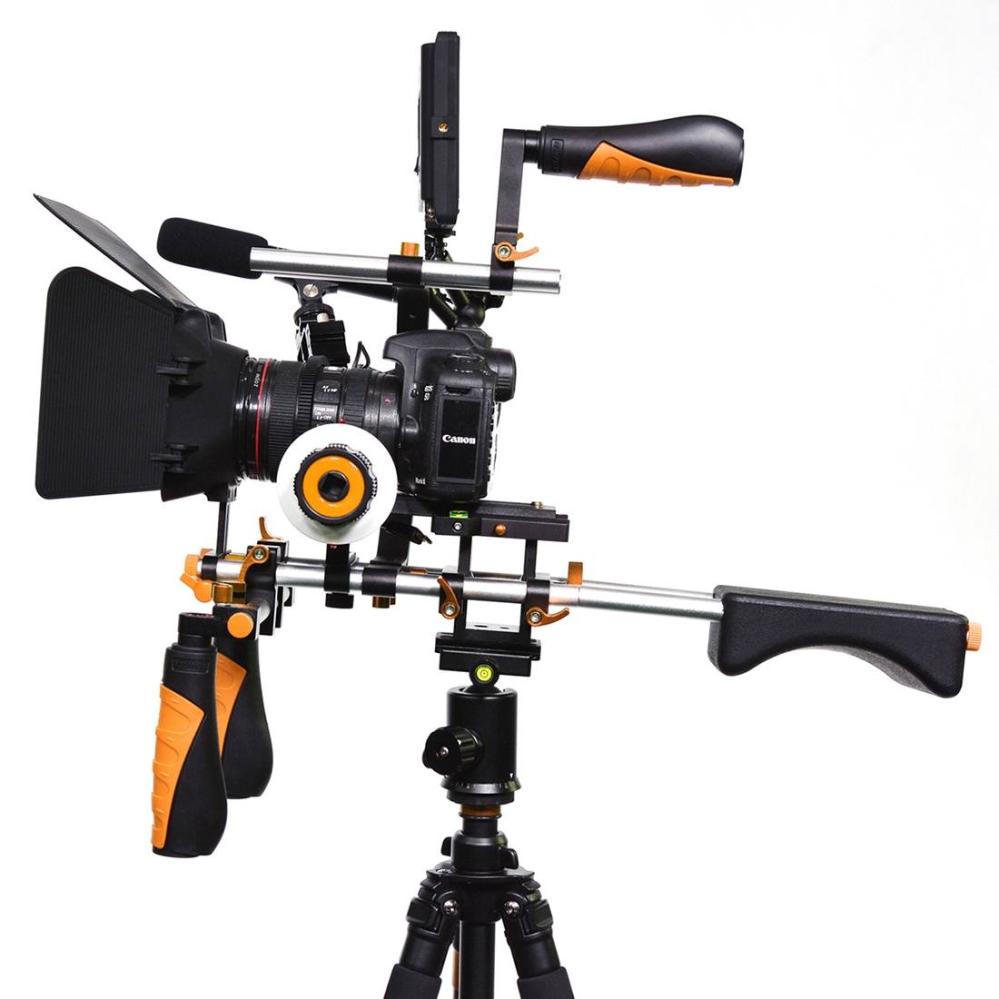 YELANGU D230 C-formad axelrigg med Matte Box & Follow Focus
