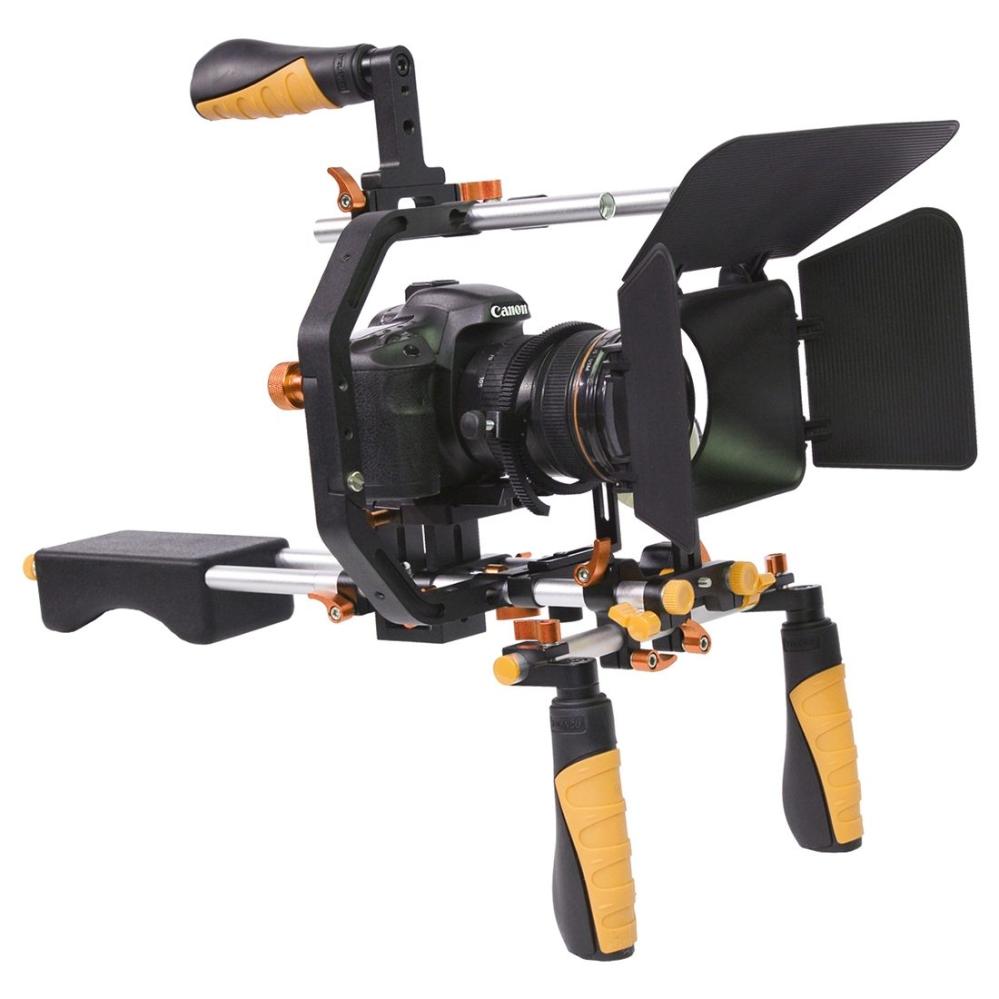 YELANGU D230 C-formad axelrigg med Matte Box & Follow Focus