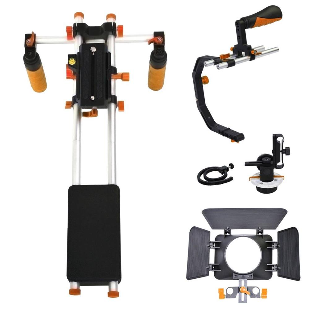 YELANGU D230 C-formad axelrigg med Matte Box & Follow Focus