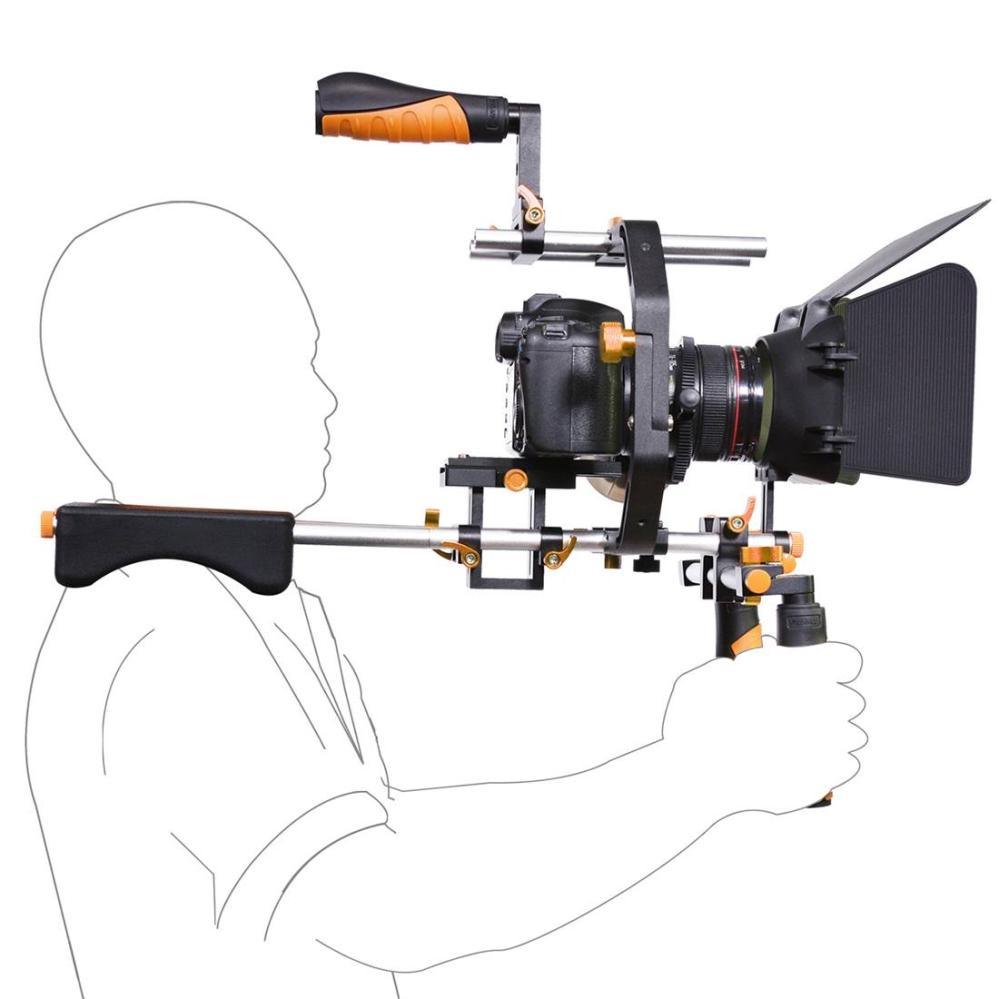 YELANGU D230 C-formad axelrigg med Matte Box & Follow Focus