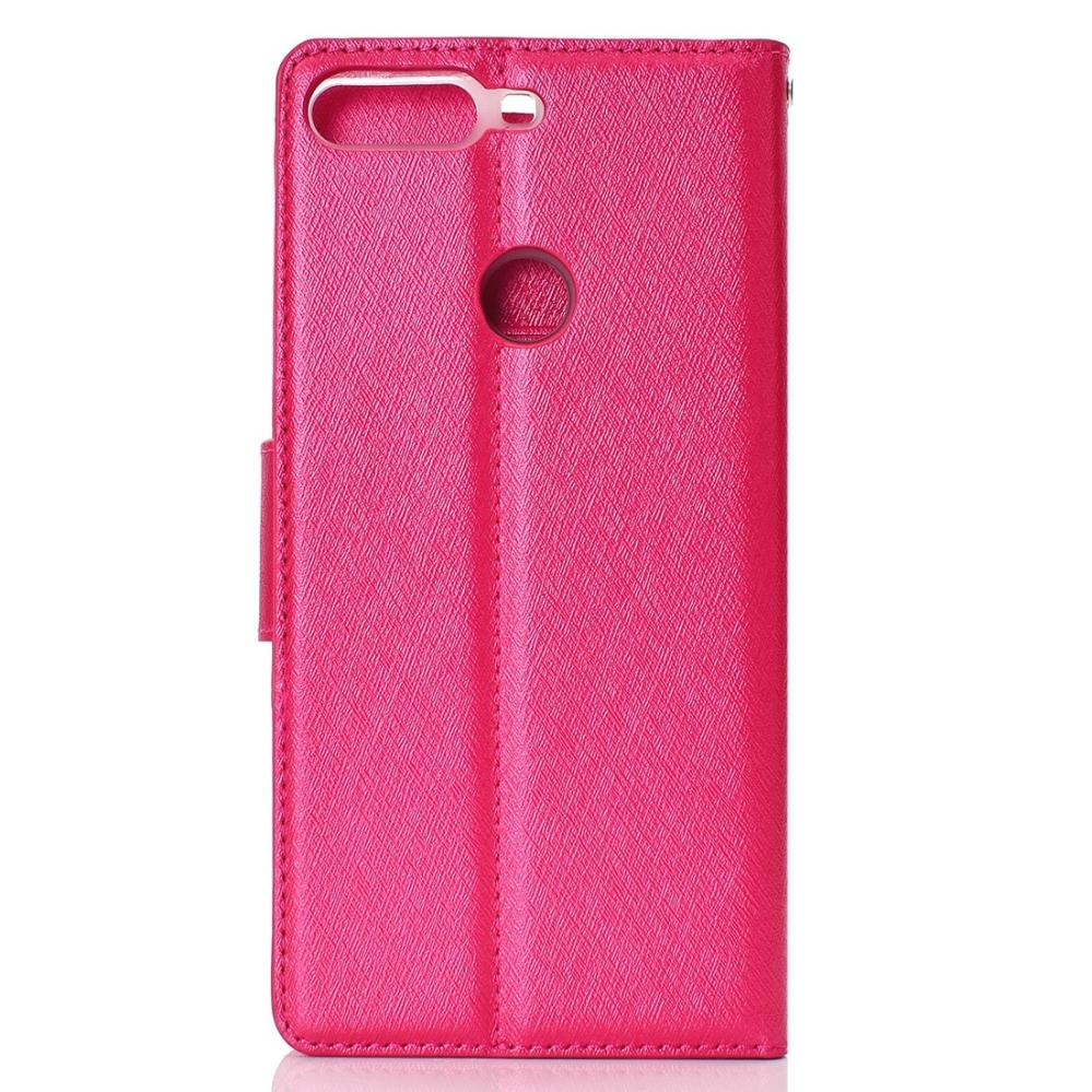 Plånboksfodral Magenta för Huawei Honor 7A/Y6 Prime (2018)/Y6 Pro (2018)