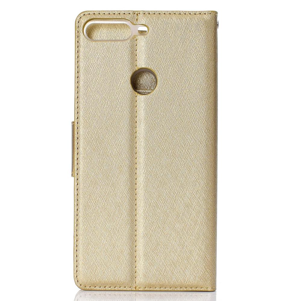 Plånboksfodral Guld för Huawei Honor 7A/Y6 Prime (2018) / Y6 Pro (2018)