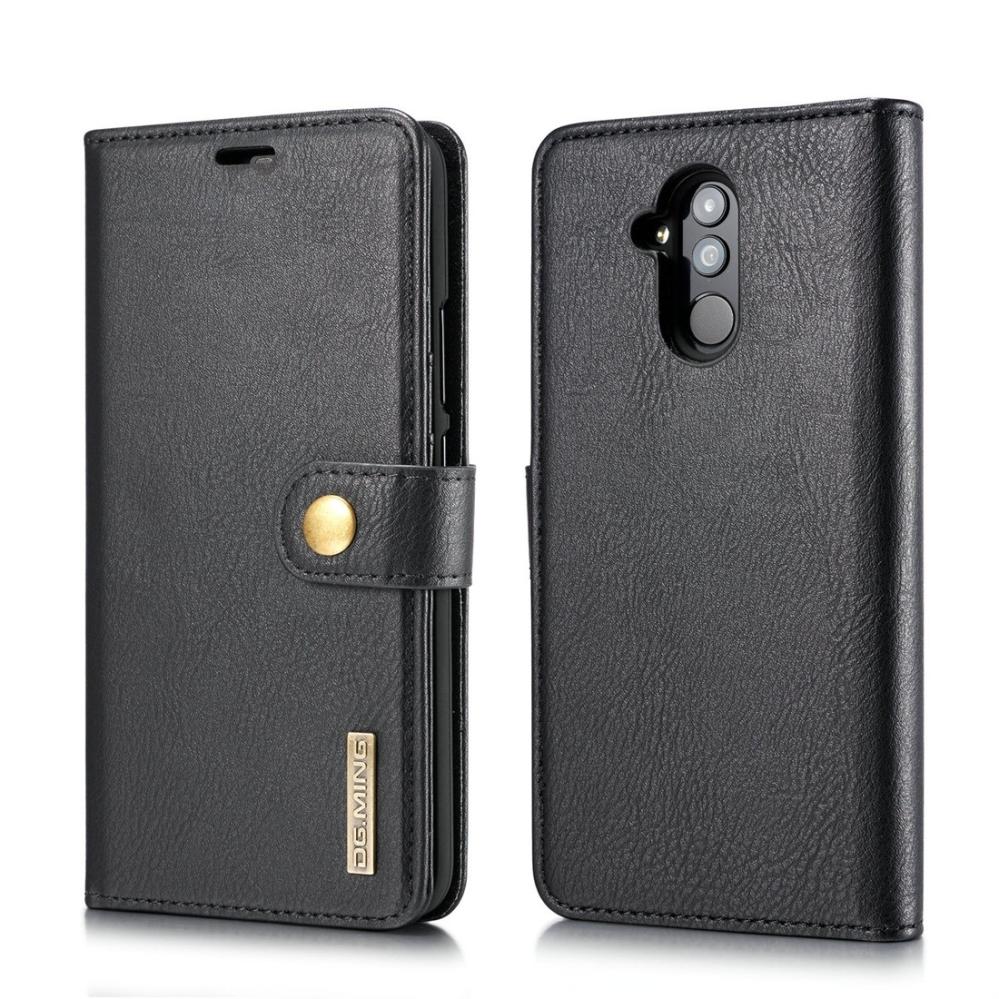 DG.MING Plånboksfodral med magnetskal för Huawei Mate 20 Lite Svart