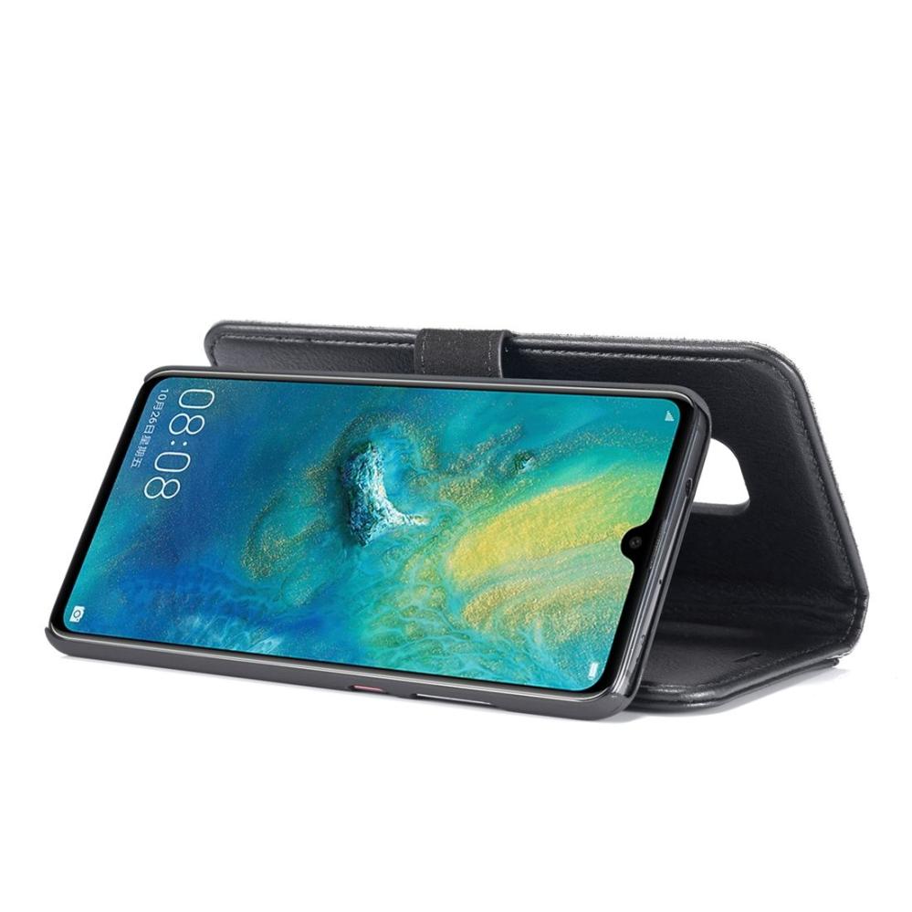DG.MING Plånboksfodral med magnetskal för Huawei Mate 20 Svart