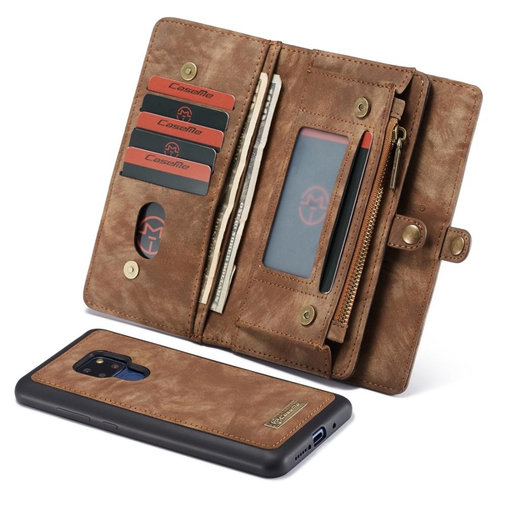 CaseMe Plånboksfodral med magnetskal för Huawei Mate 20 Brun