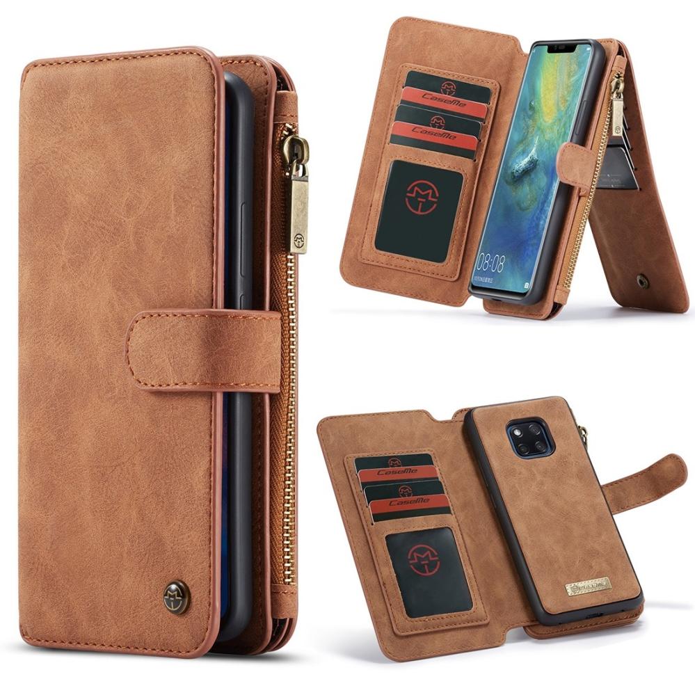 CaseMe Plånboksfodral med magnetskal för Huawei Mate 20 Pro Brun