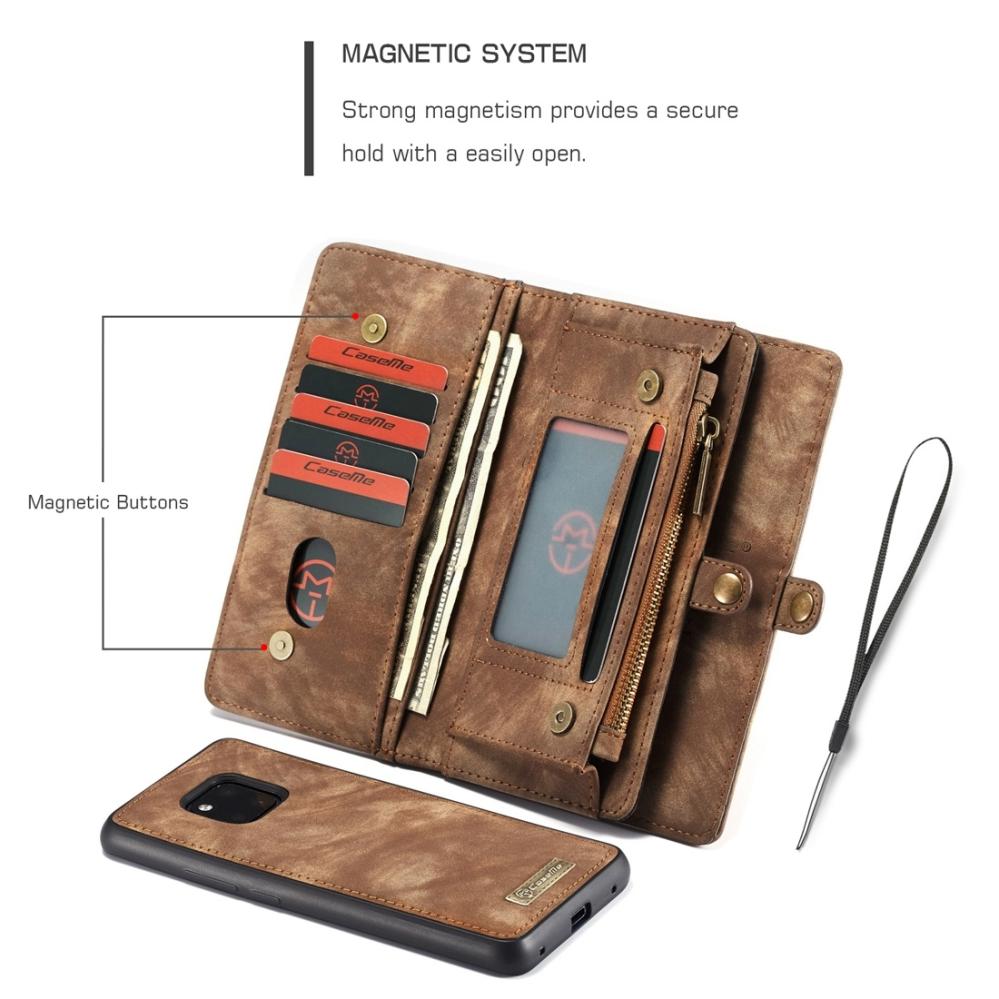 CaseMe Plånboksfodral med magnetskal för Huawei Mate 20 Pro Brun