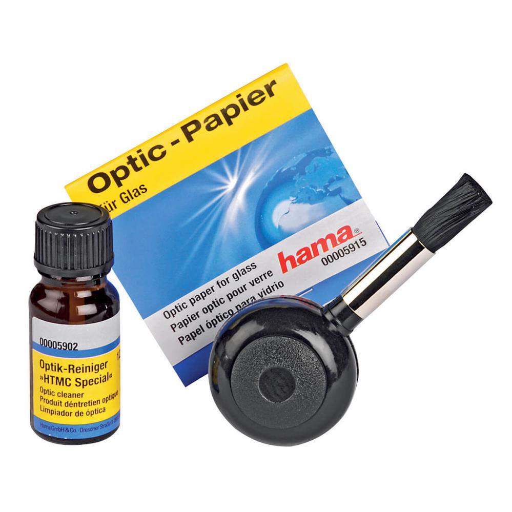 HAMA Rengöringskit Optik HTMC Vätska Linsputspapper blåsbälg