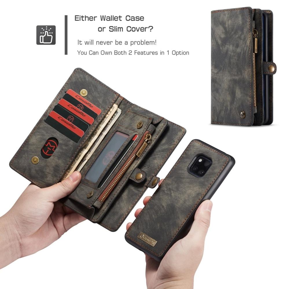 CaseMe Plånboksfodral med magnetskal för Huawei Mate 20 Pro Svart