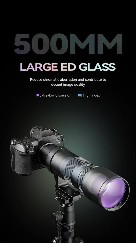  TTArtisan 500mm f/6,3 för Fujifilm X (Fullformat) från Kamda – snabb leverans och trygg e-handel