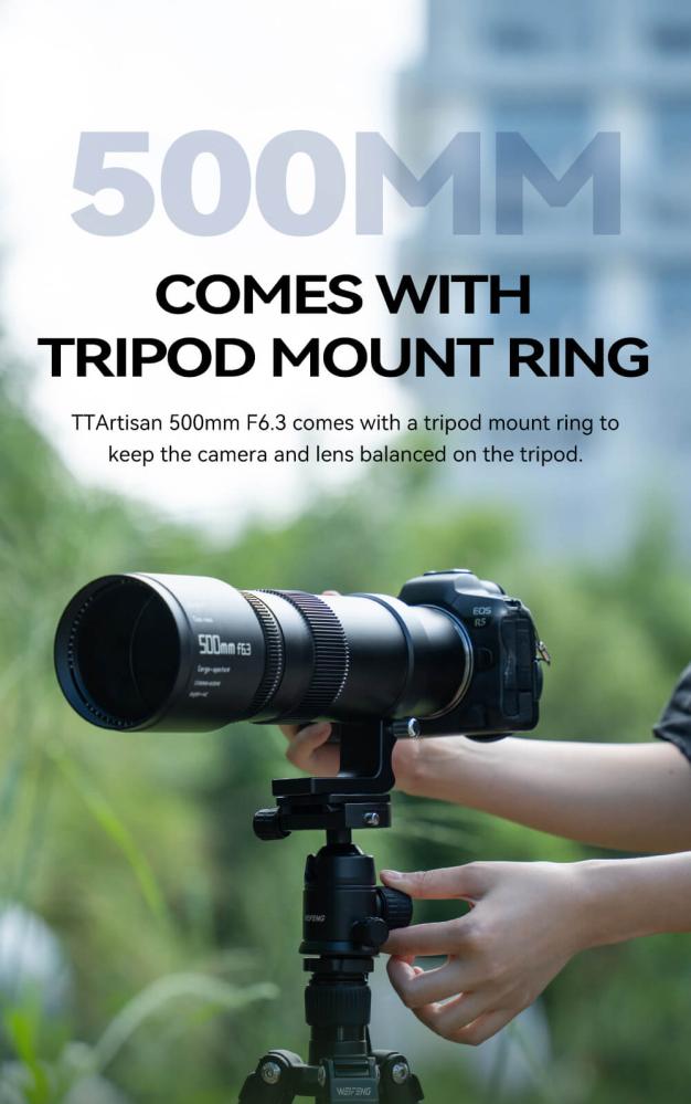  TTArtisan 500mm f/6,3 för Fujifilm X (Fullformat) från Kamda – snabb leverans och trygg e-handel