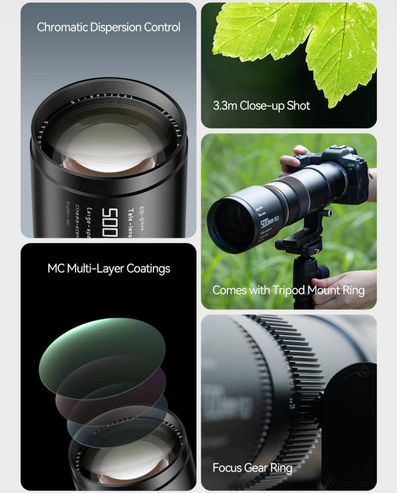 TTArtisan 500mm f/6,3 för Fujifilm X (Fullformat) från Kamda – snabb leverans och trygg e-handel