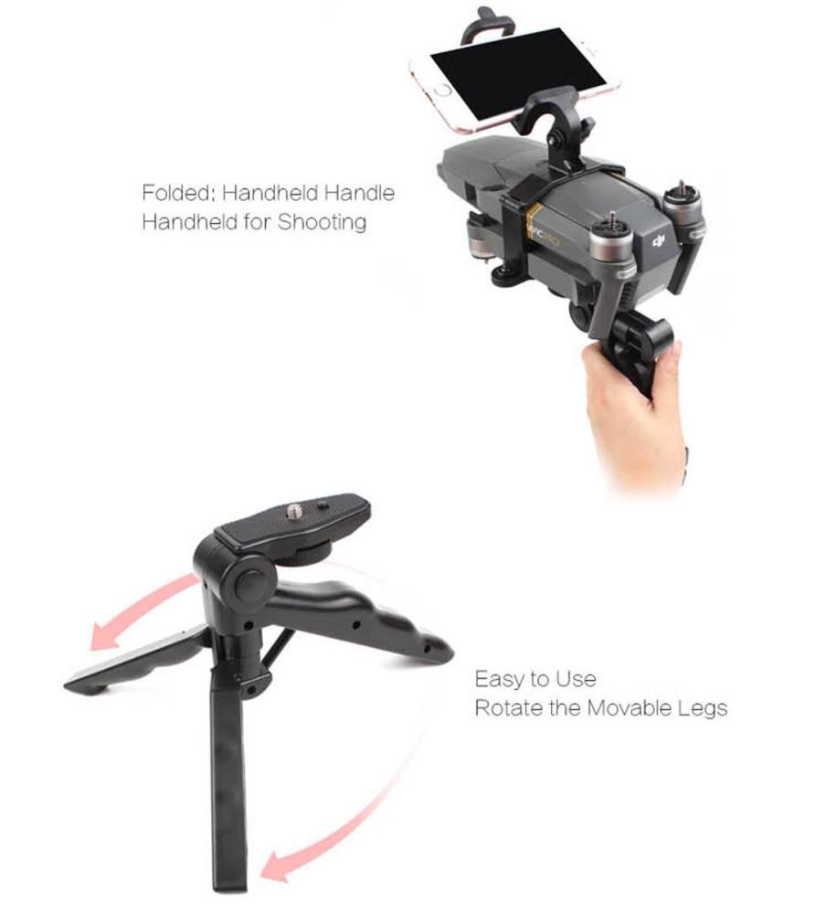 Stativ för fotografering med tabletthållare för DJI Mavic Pro (Svart)