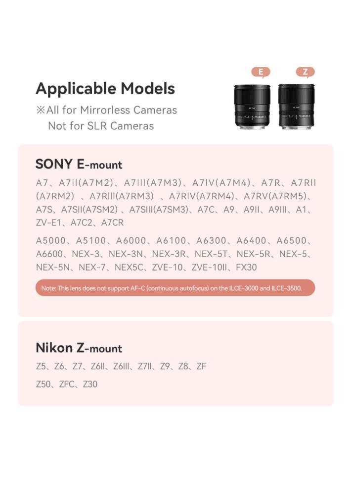  TTArtisan AF 75mm f/2,0 för Fujifilm X (Fullformat) från Kamda – snabb leverans och trygg e-handel