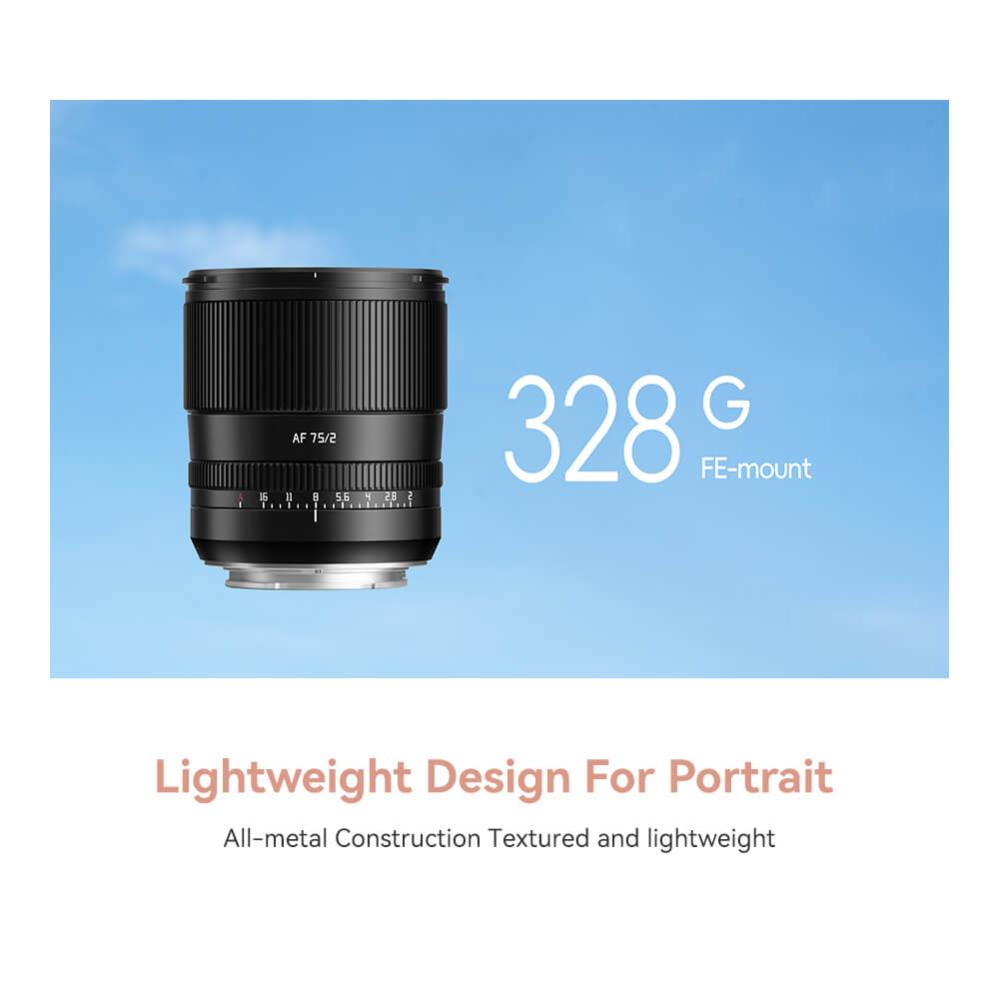  TTArtisan AF 75mm f/2,0 för Fujifilm X (Fullformat) från Kamda – snabb leverans och trygg e-handel