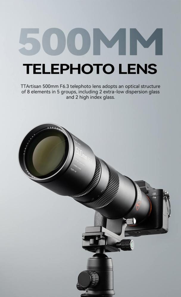  TTArtisan 500mm f/6,3 för Fujifilm X (Fullformat) från Kamda – snabb leverans och trygg e-handel