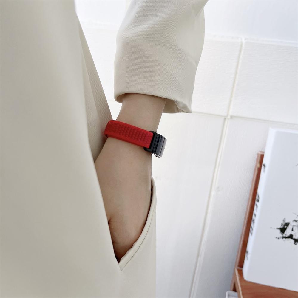 Armband Röd för Fitbit Inspiere 2/Ace 3