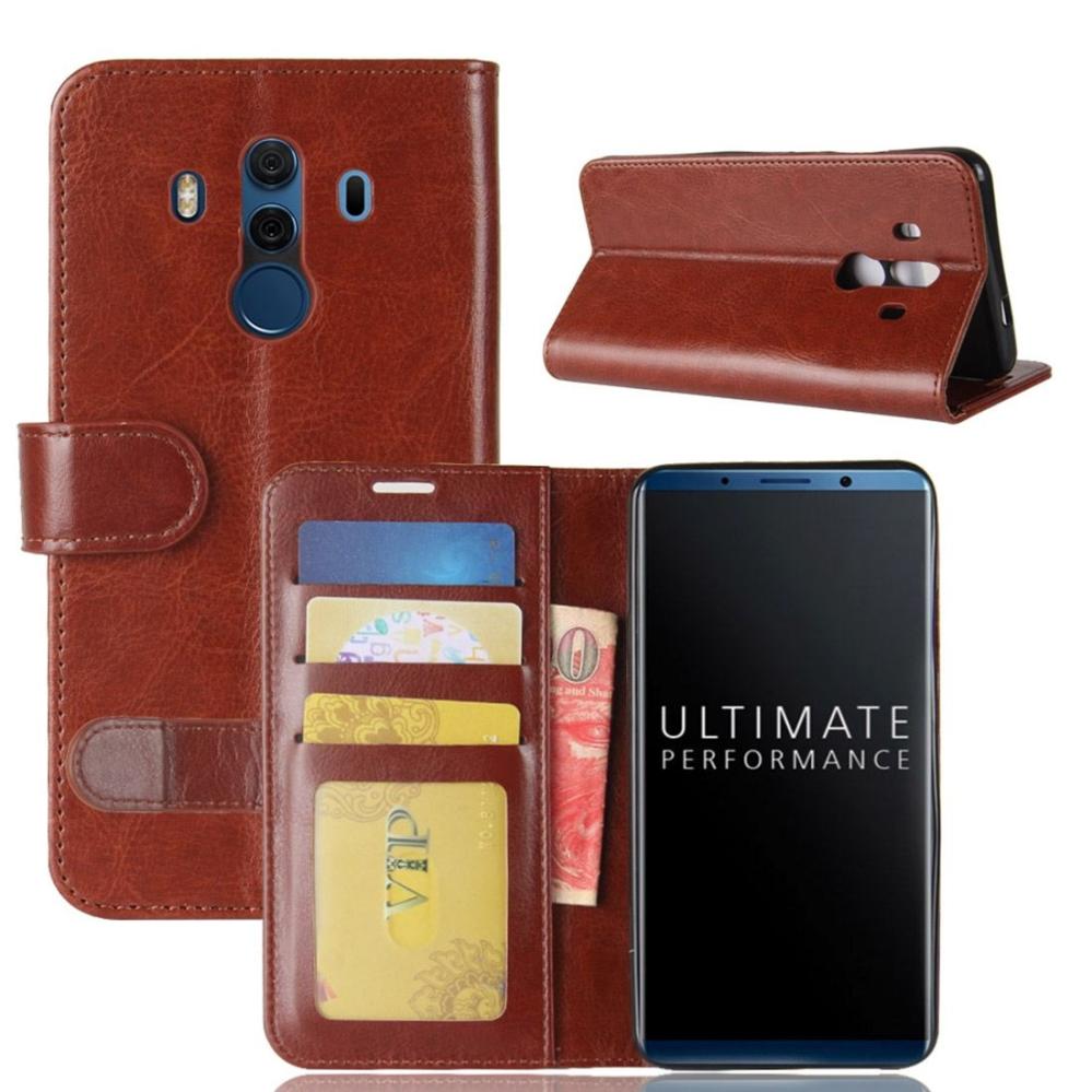 Plånboksfodral för Huawei Mate 10 Pro Brun