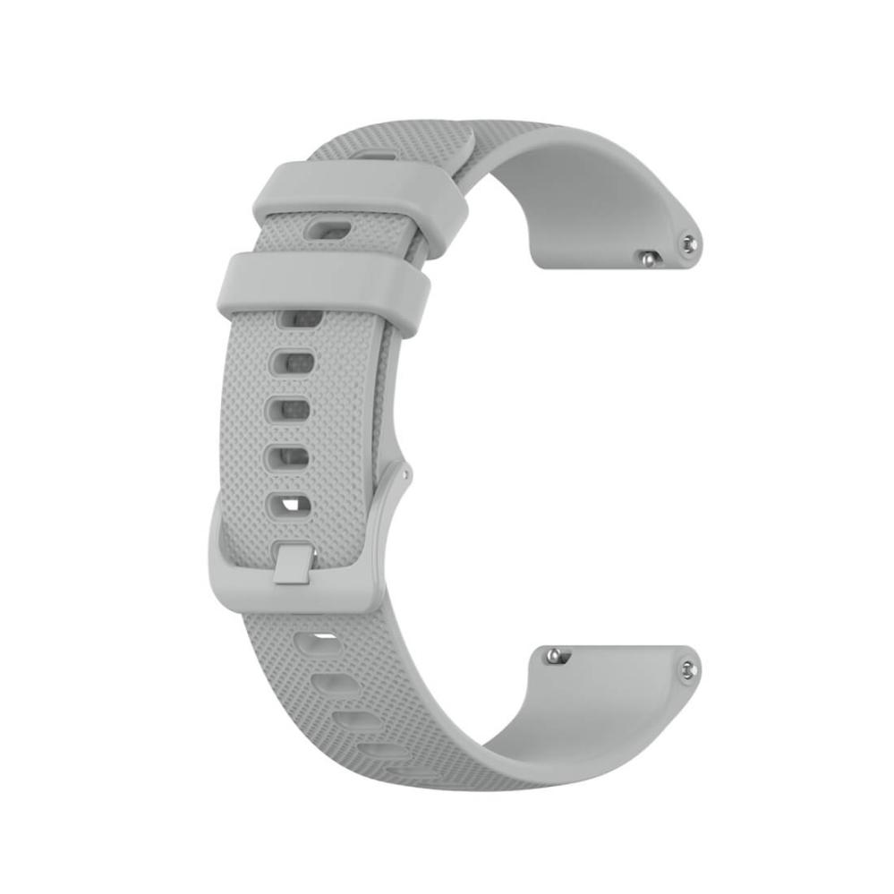 Silikonarmband Grå för 18mm Watch Garmin Vivoactive 4S