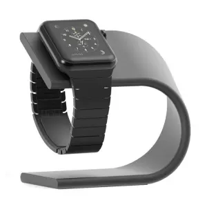  H&aring;llare m&ouml;rkgr&aring; f&ouml;r Apple Watch 38/42mm av aluminium fr&aring;n Kamda &ndash; snabb leverans och trygg e-handel