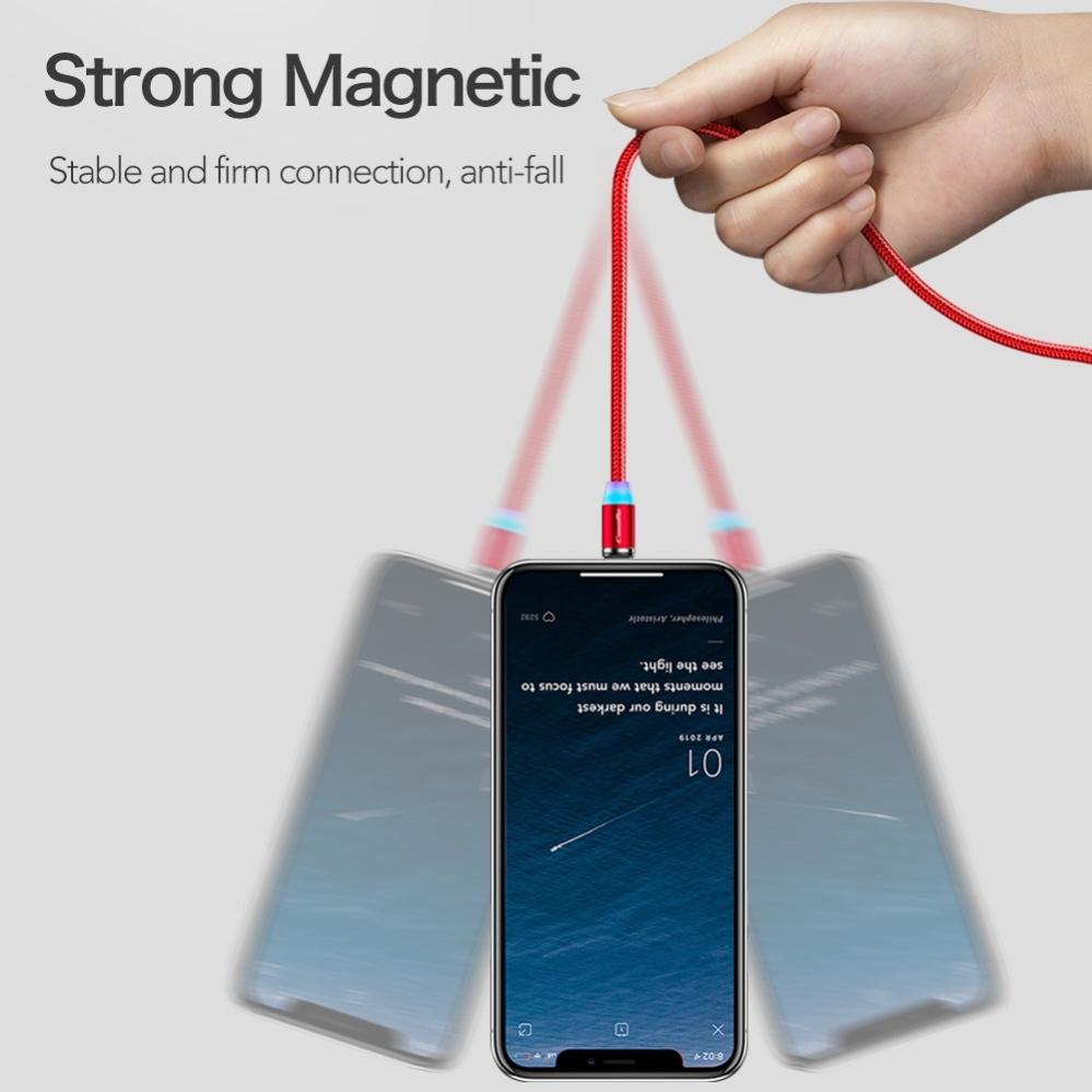 CaseMe Magnetisk laddkabel USB-kabel till Micro USB