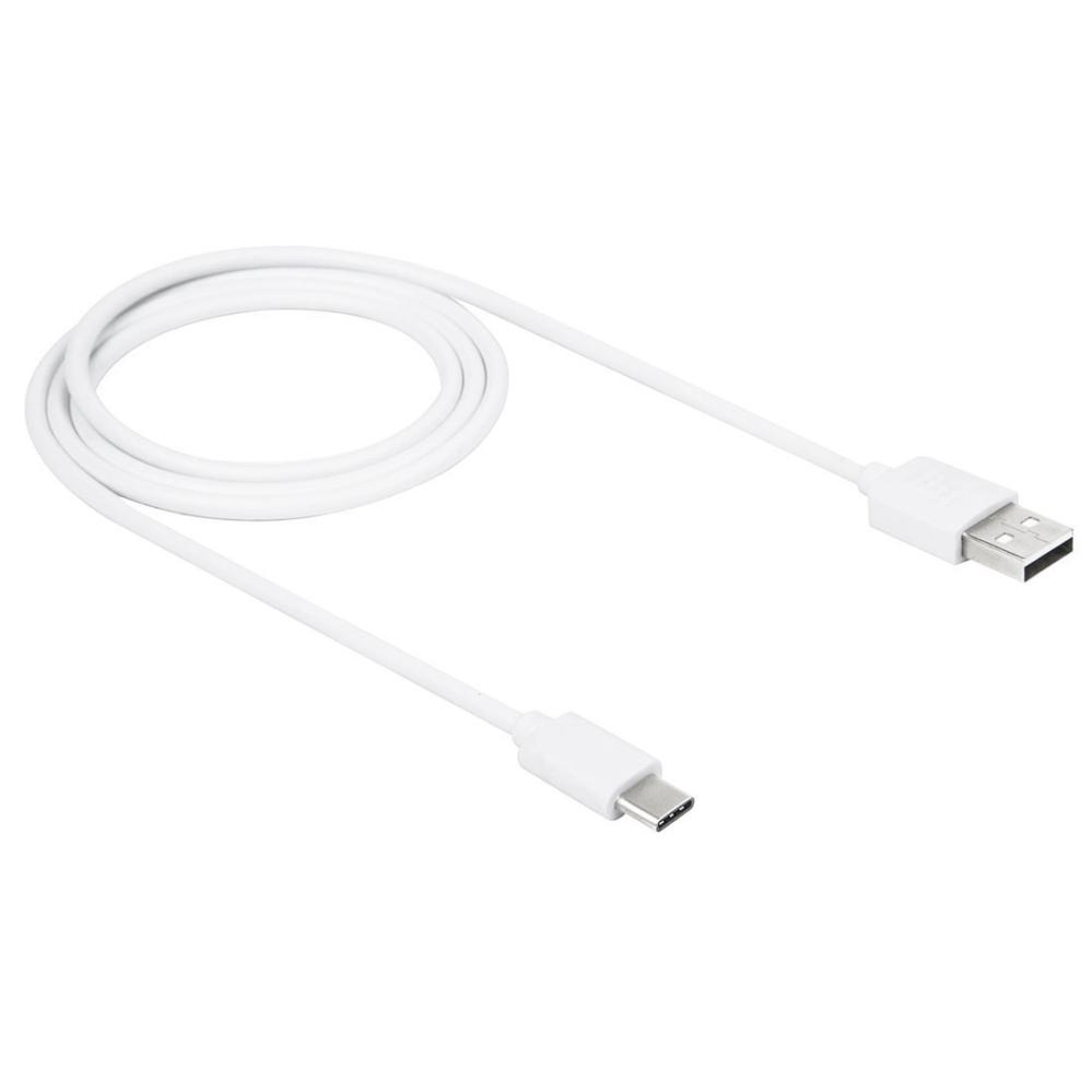 Haweel Vit USB-kabel till USB Type: C