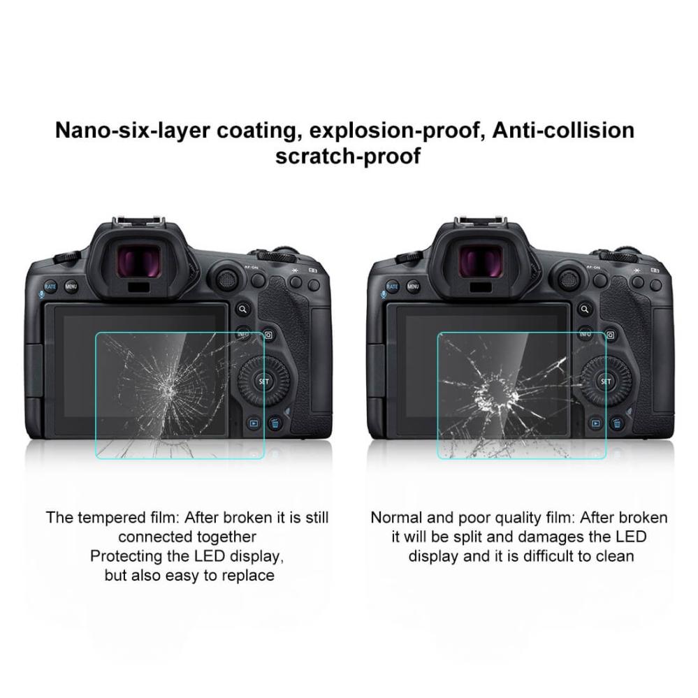 Puluz Skärmskydd för Canon EOS R5/R5C av härdat glas 9H
