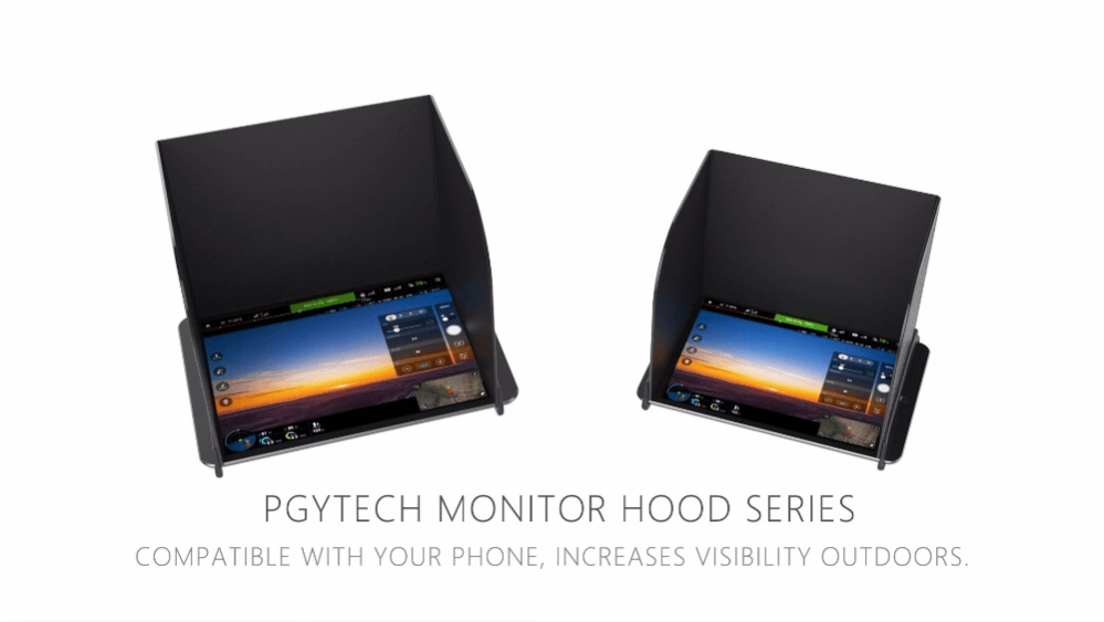 PGYTECH Solskyddshuv (168mm-200mm) för iPad 9.7-tum och för DJI Drönarefjärr