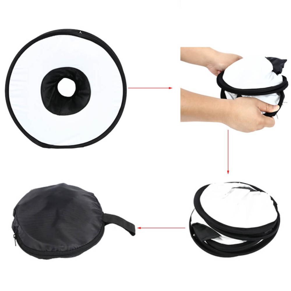 Softbox ringmodell 45cm för kamerablixt/Speedlight