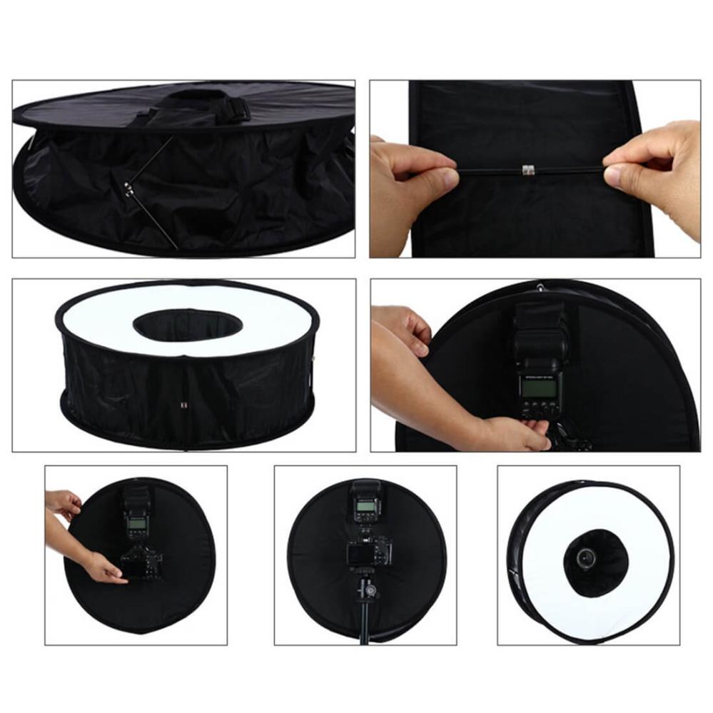 Softbox ringmodell 45cm för kamerablixt/Speedlight
