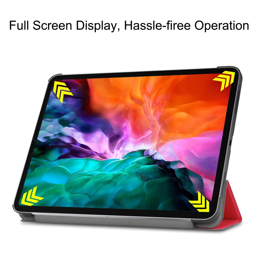 Flipfodral för iPad Pro 12.9-tum (2021) Sleep/ Wake-up funktion röd