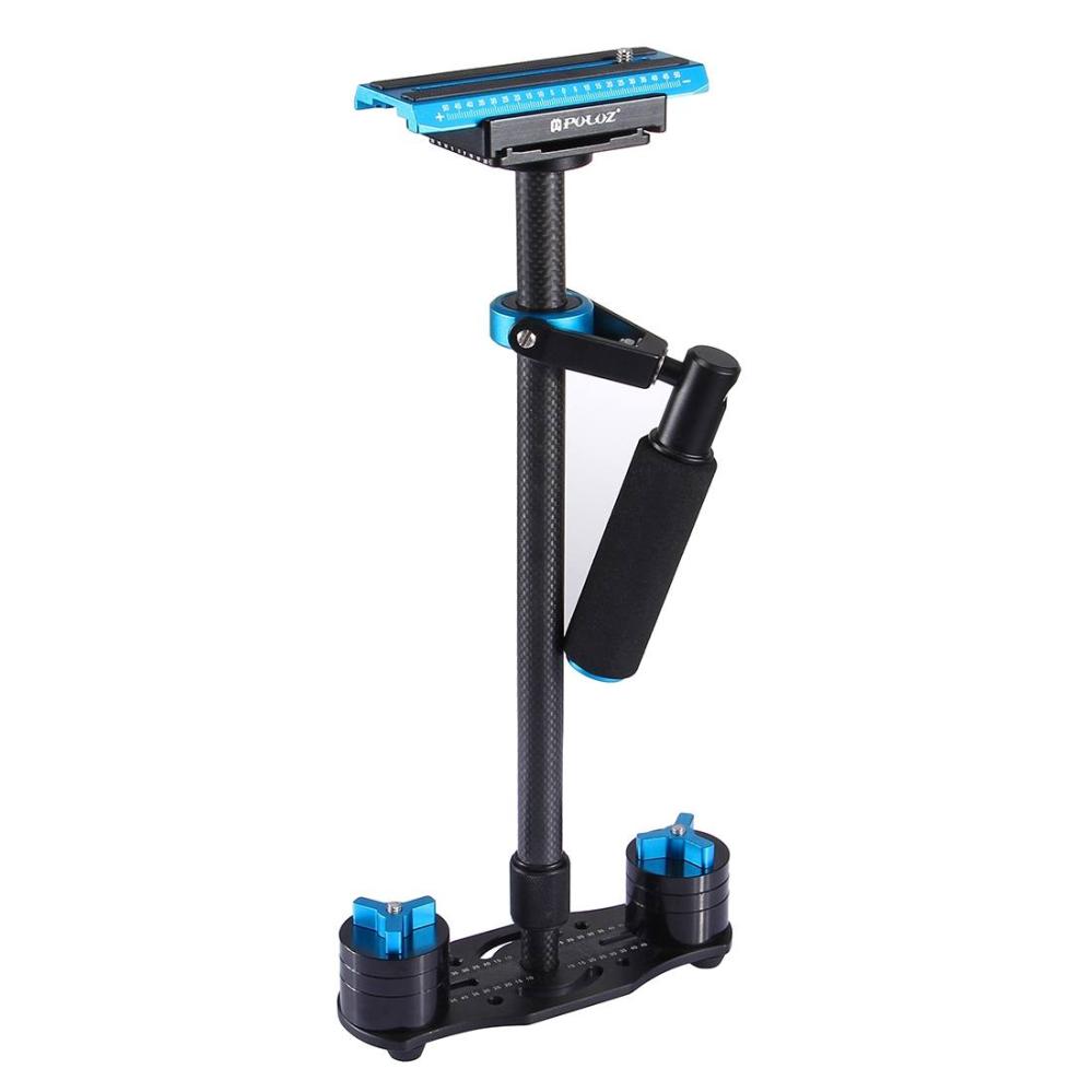 Puluz Handhållen kolfiber stabilisator för DSLR/DV-kameror (38.5-61cm)