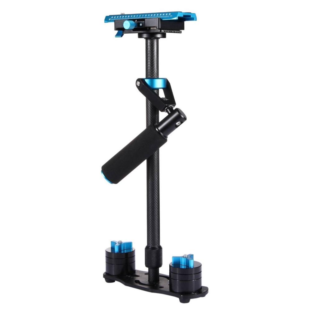 Puluz Handhållen kolfiber stabilisator för DSLR/DV-kameror (38.5-61cm)