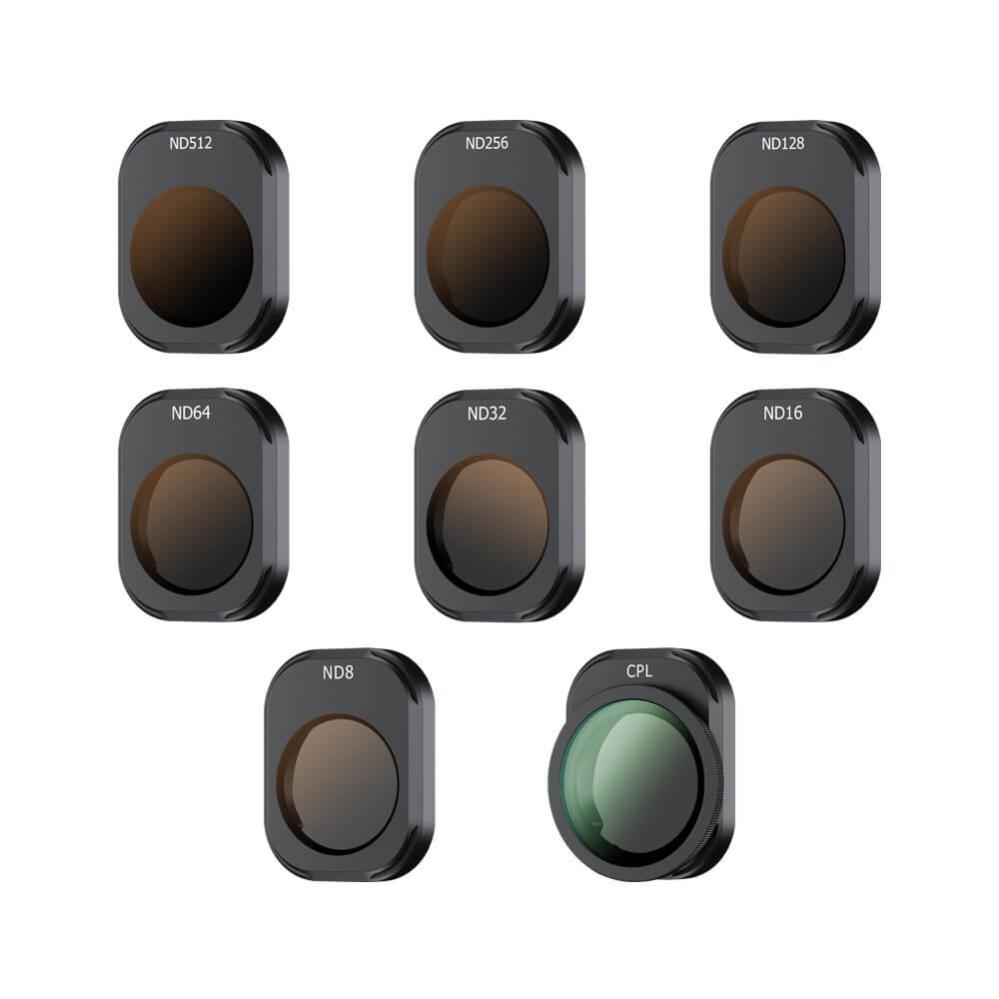  JJC Filterpaket ND8 ND16 ND64 ND128 ND256 ND512 CPL för DJI Mini 4 Pro från Kamda – snabb leverans och trygg e-handel