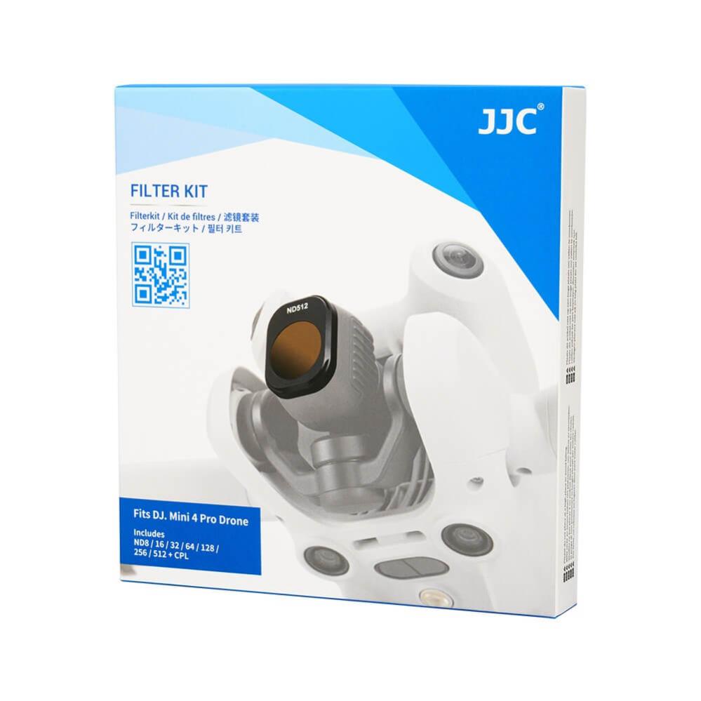  JJC Filterpaket ND8 ND16 ND64 ND128 ND256 ND512 CPL för DJI Mini 4 Pro från Kamda – snabb leverans och trygg e-handel
