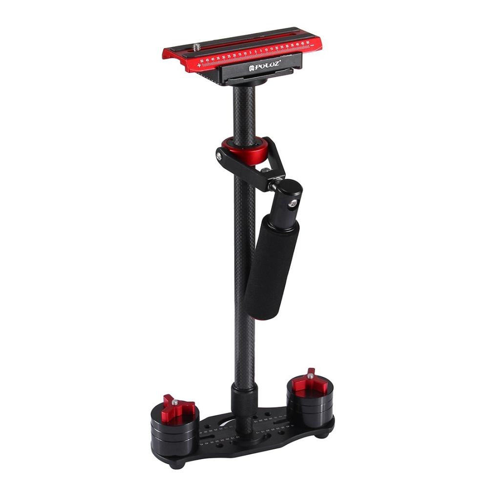 Puluz Handhållen kolfiber stabilisator för DSLR/DV-kameror (38.5-61cm)