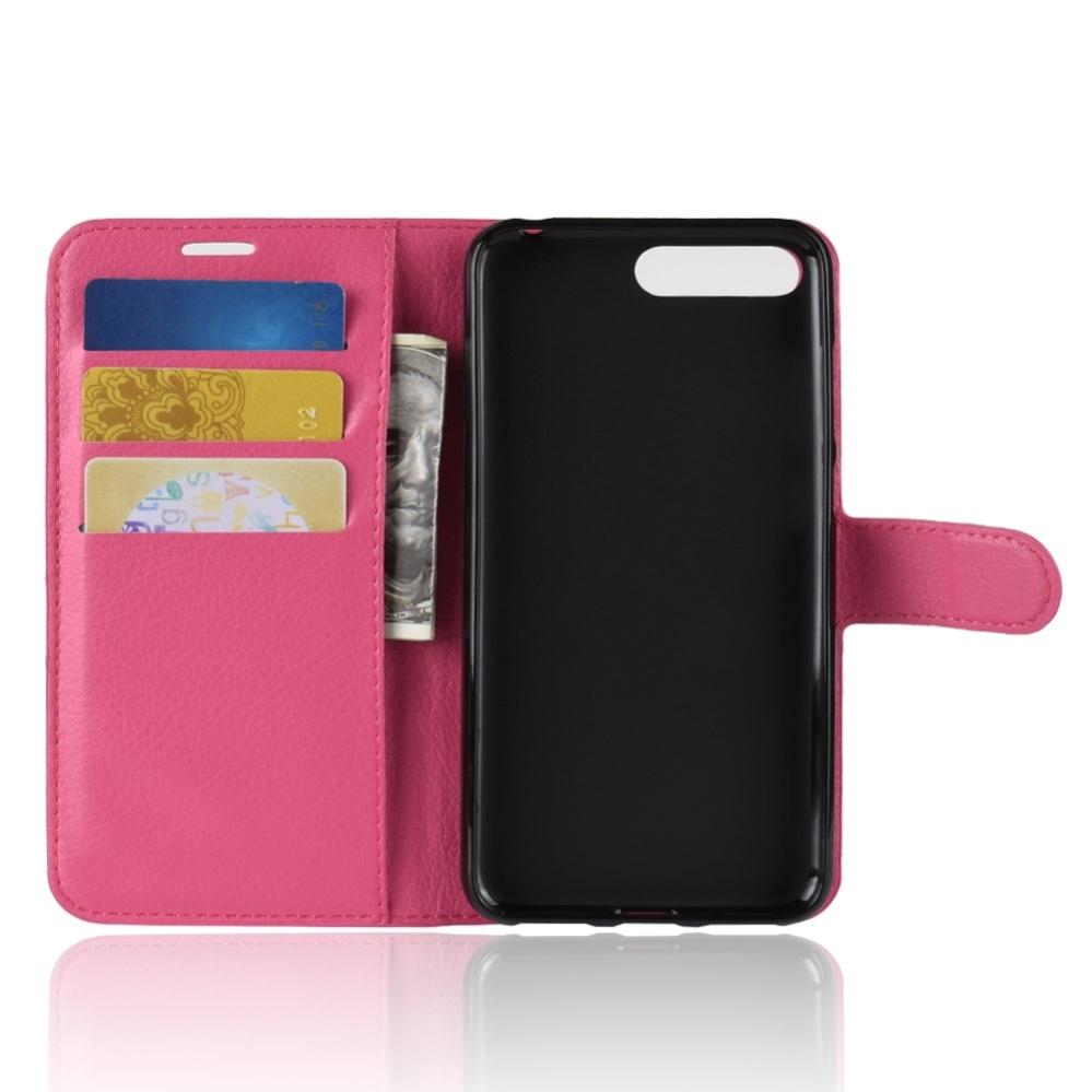 Plånboksfodral för Huawei Y6 (2018) Magenta