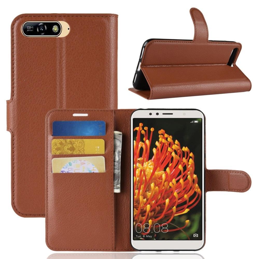 Plånboksfodral för Huawei Y6 (2018) Brun