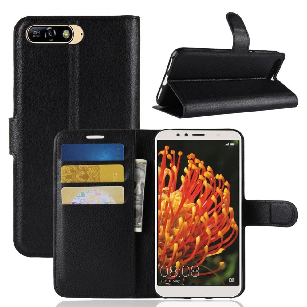 Plånboksfodral för Huawei Y6 (2018) Svart