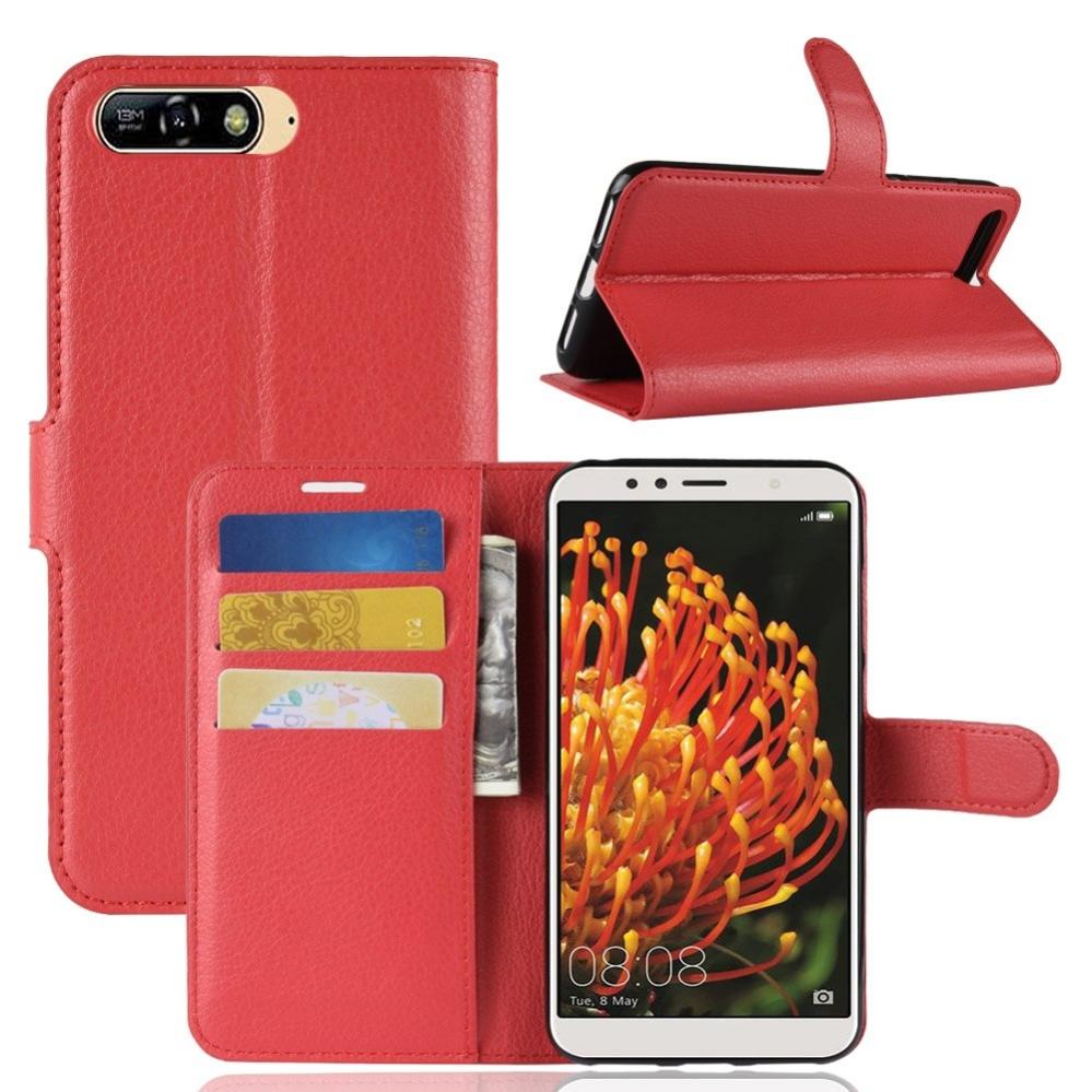 Plånboksfodral för Huawei Y6 (2018) Röd