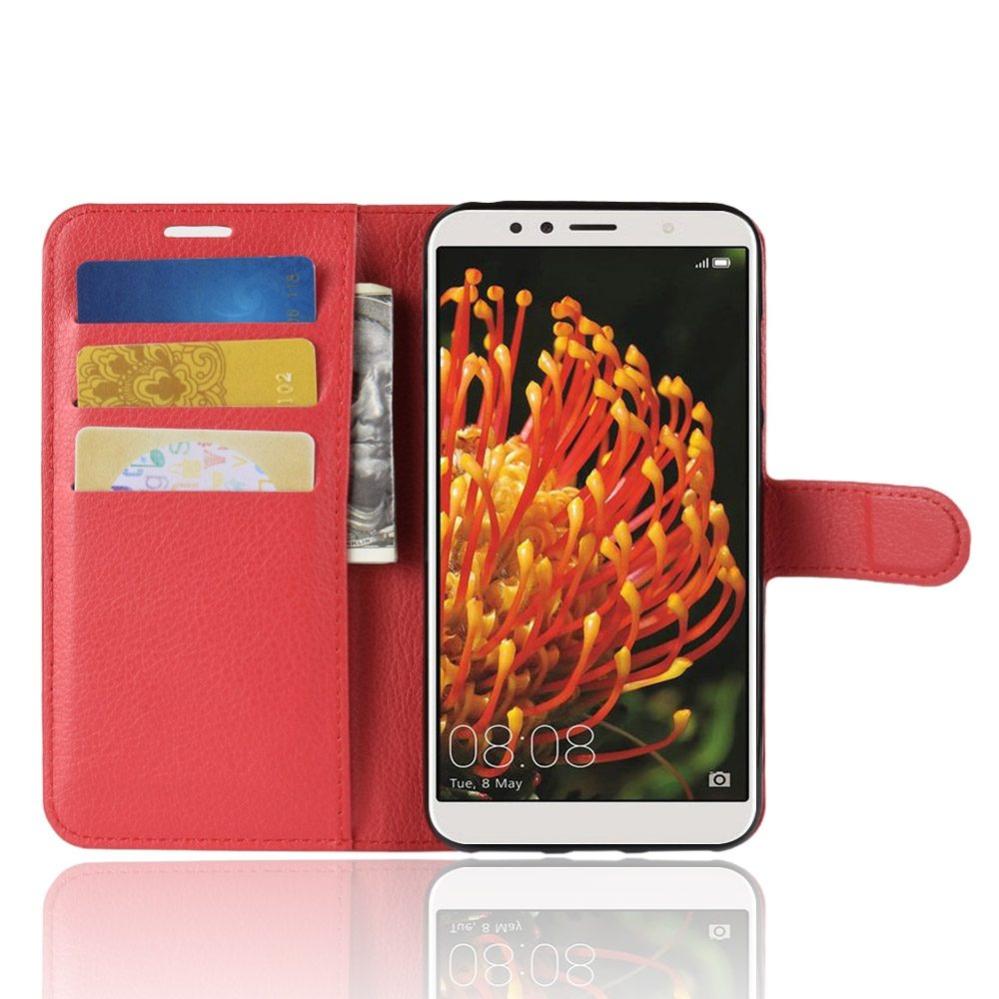 Plånboksfodral för Huawei Y6 (2018) Röd