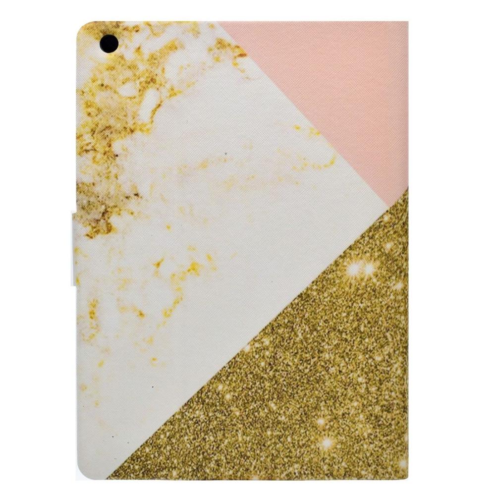  Fodral för iPad 9.7 - Guld, marmor & rosa