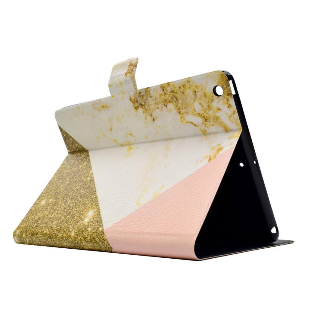  Fodral för iPad 9.7 - Guld, marmor & rosa